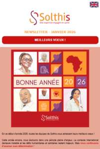 January 2026 Newsletter :  Solthis’s best wishes, a new partnership, participation in #Rdvexpertise
