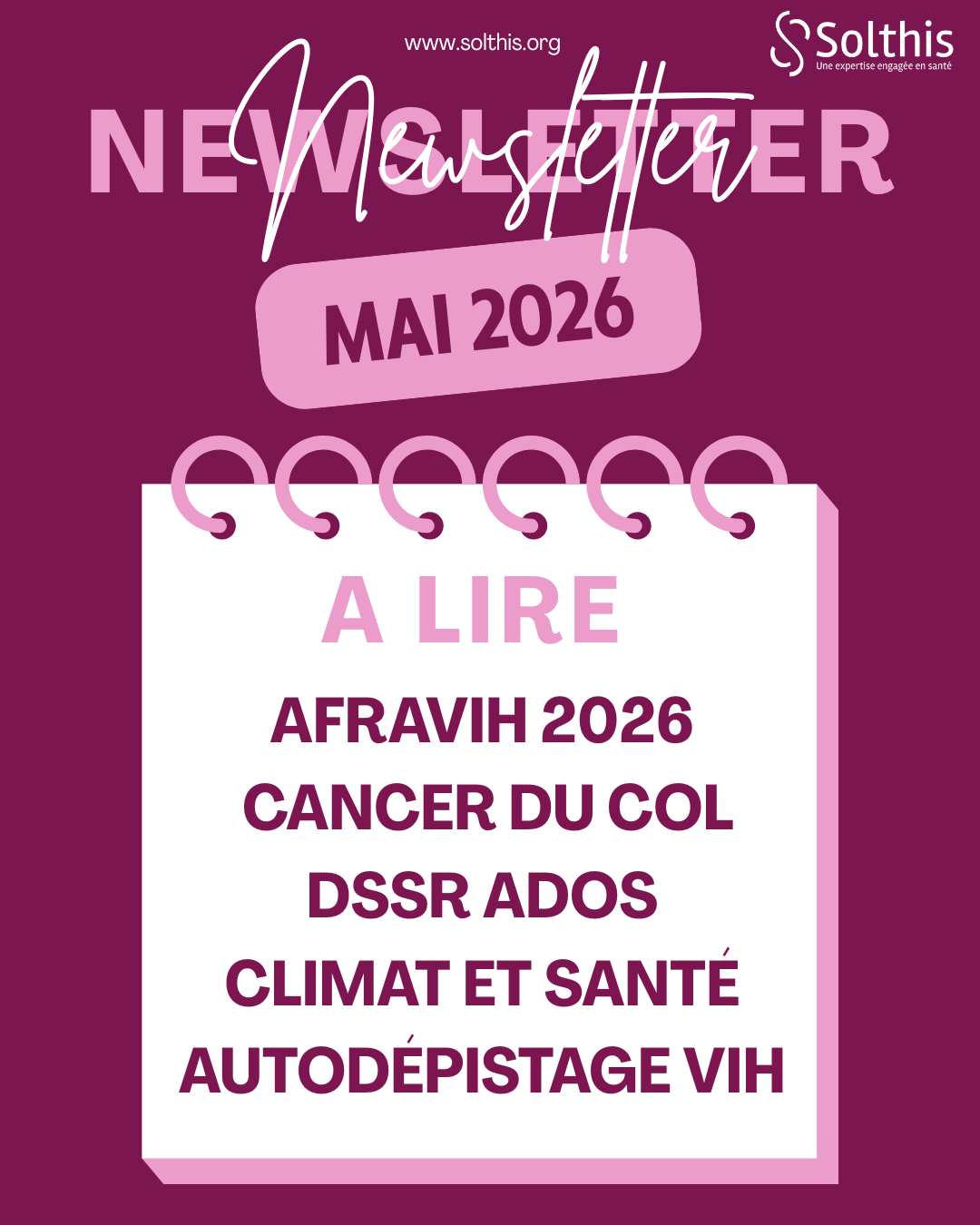 Actualité : Newsletter – Mai 2026